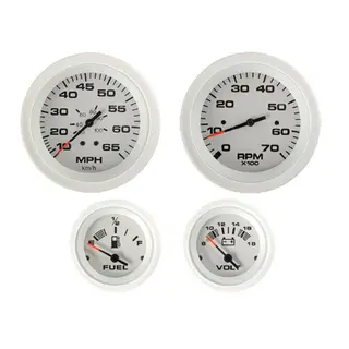 VEETHREE Giroljetrykk 0-400 psi &#216;2&quot; - Arctic - 10-180 Ohm