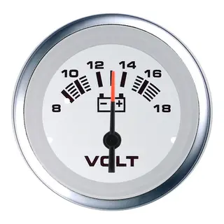 VEETHREE Voltmeter 8-18 Volt &#216;2&quot; - Lido Pro