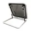 BOMAR Dekksluke Sort 560 x 560 # 1039s - sort aluram, sotet akrylglass