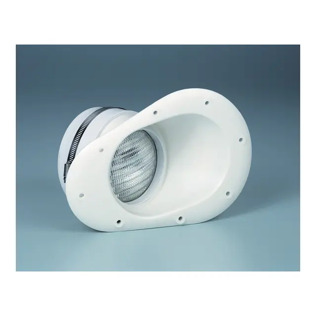 BARNEGAT Bauglyskaster Hvit Plast, rund 12V - 50W Halogen - S/B - justerbar 