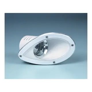 BARNEGAT Bauglyskaster Mini, Hvit Plast 12V - 55W Halogen - S/B - justerbar