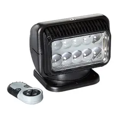 GOLIGHT RADIORAY LED Fj.st lyskaster 12V Sort - 1 tr&#229;dl&#248;s fjerkontroll