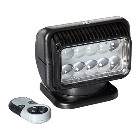 GOLIGHT RADIORAY LED Fj.st lyskaster 12V Sort - 1 trådløs fjerkontroll 