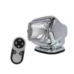 GOLIGHT STRYKER Xenon Fj.st lyskast. 12V Krom - 1 tr&#229;dl&#248;s fjerkontroll