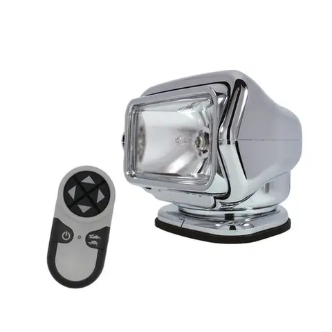 GOLIGHT STRYKER Xenon Fj.st lyskast. 12V Krom - 1 trådløs fjerkontroll 