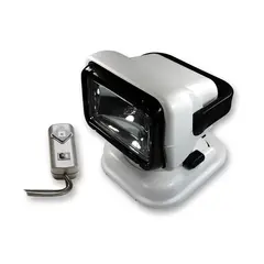 GOLIGHT Flyttbar Fj.styrt lyskaster 24V Hvit - 1 tr&#229;dl&#248;s fjerkontroll