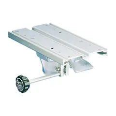 TODD MARINE Stolbrakett Alu m/skinne Eloksert aluminium