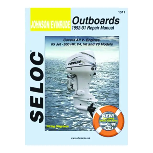 SELOC Motorhåndbok - Johnson / Evinrude Mod: 1992-01, V-motorer (se tabell) 