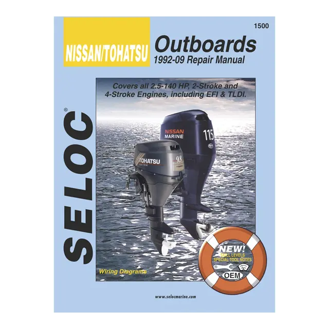 SELOC Motorhåndbok - Tohatsu (Nissan) Mod: 1992-09 (se tabell) 