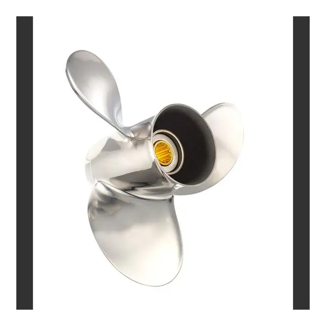SOLAS Saturn 3 - 9,3 x 8 (OMC, R) Propell (Stål) - 3 bl. - m/HUB - Høyre 