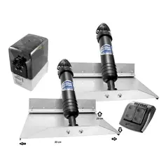 BENNETT Trimplan pakke 12V - 12 x 9" Elektrohydraulisk - båter 15 til 19 fot