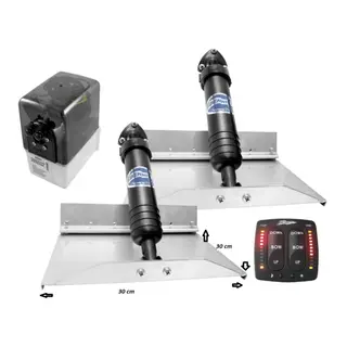 BENNETT Trimplan pakke 12V m/EIC 12 x 12" plan - for båter 19 - 24 fot