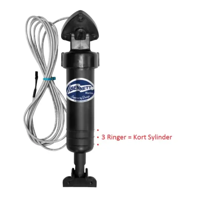 BENNETT Sylinder 29cm m/EIC giver - Kort #A1200S - innv.kobl - 6m kabel 