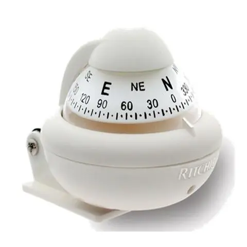 RITCHIE Brakkett montert kompass X-10WM Hvit - Rose: 51mm 