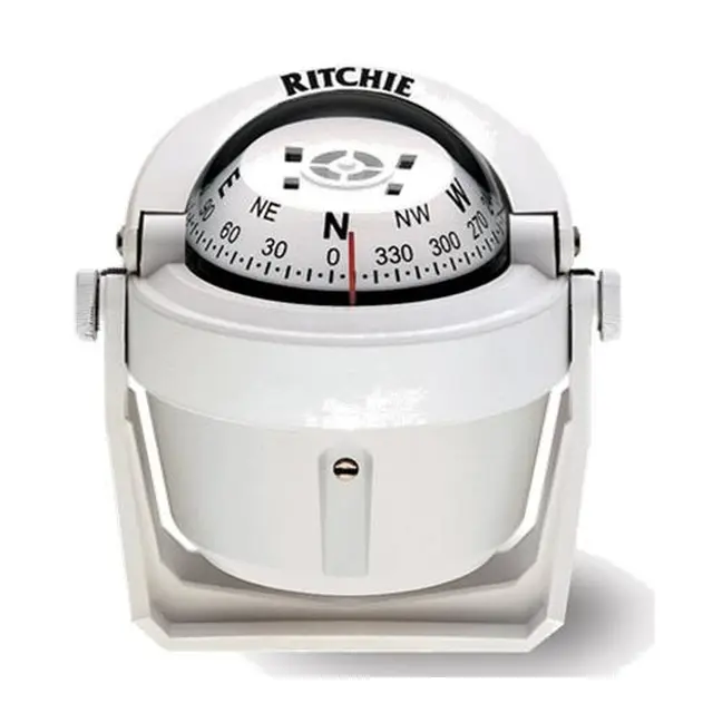 RITCHIE Brakett montert kompass B51W Hvit - Rose: 70mm 