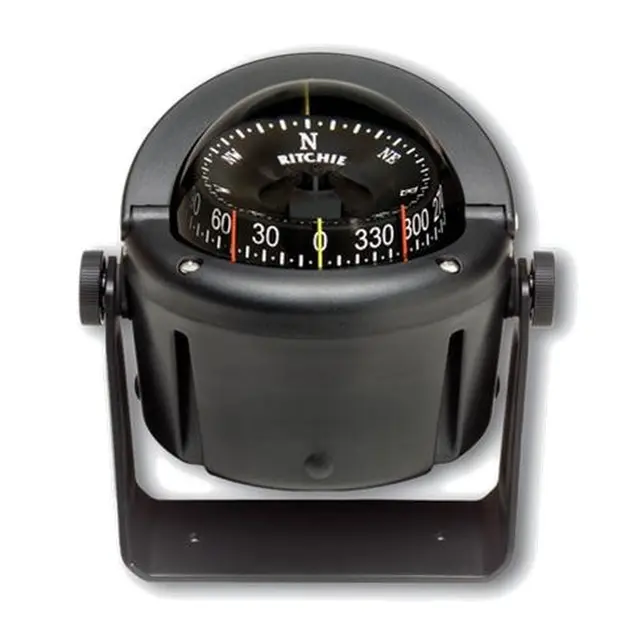 RITCHIE Brakett montert kompass HB741 Sort - Rose: 95mm 
