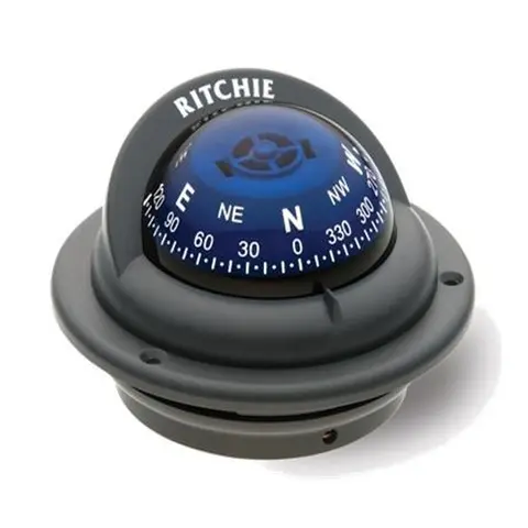 RITCHIE Nedfellbart kompass, TR-35G Grå - Rose: 57mm 