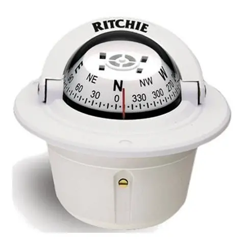 RITCHIE Nedfellbart kompass F50W Hvit - Rose: 70mm 