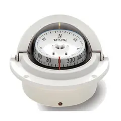 RITCHIE Nedfellbart kompass F83W Hvit - Rose: 76mm
