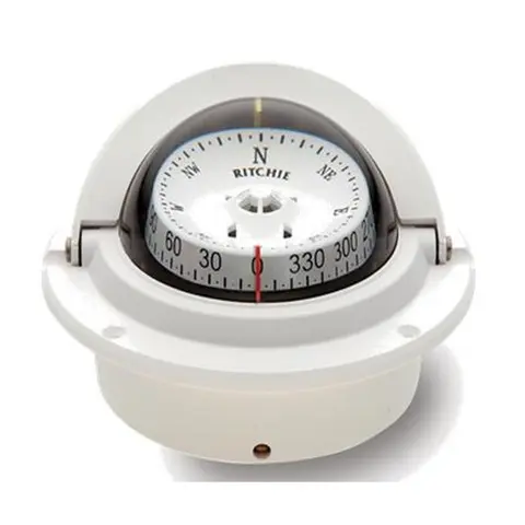 RITCHIE Nedfellbart kompass F83W Hvit - Rose: 76mm 