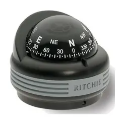 RITCHIE Flatmontert kompass TR-33 Sort - Rose: 57mm
