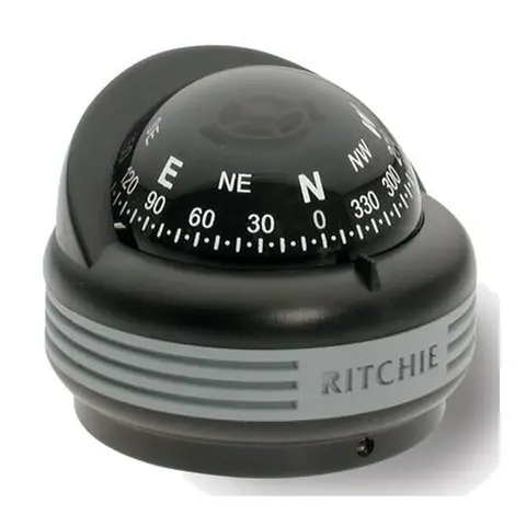 RITCHIE Flatmontert kompass TR-33 Sort - Rose: 57mm 