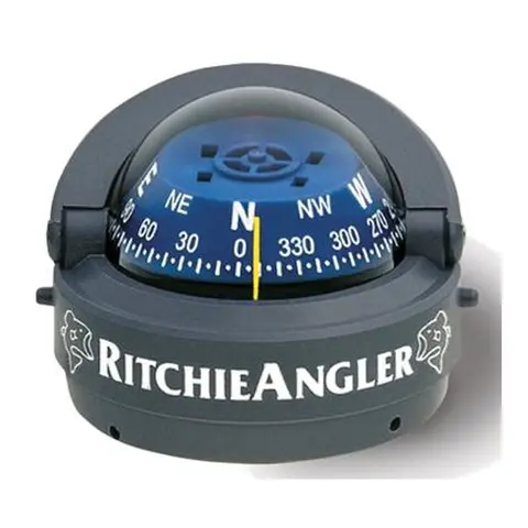 RITCHIE Flatmontert kompass RA93 Grå - Rose: 70mm 