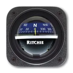 RITCHIE Panelmontert kompass V-537B Sort/Bl&#229; - Rose: 70mm