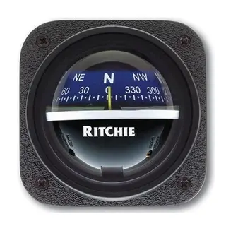 RITCHIE Panelmontert kompass V-537B Sort/Bl&#229; - Rose: 70mm