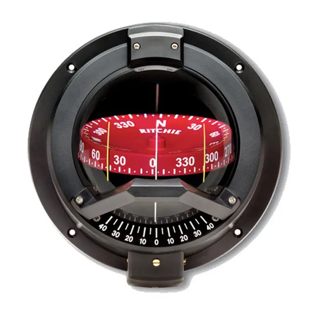 RITCHIE Skottmontert kompass BN202 Sort - Rose: 114,3mm 