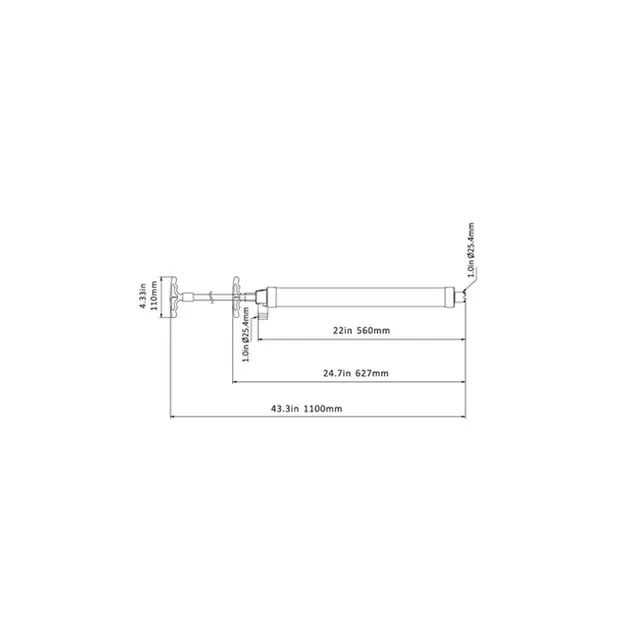 SEAFLO lensepumpe manuell Hvit - 110 cm 