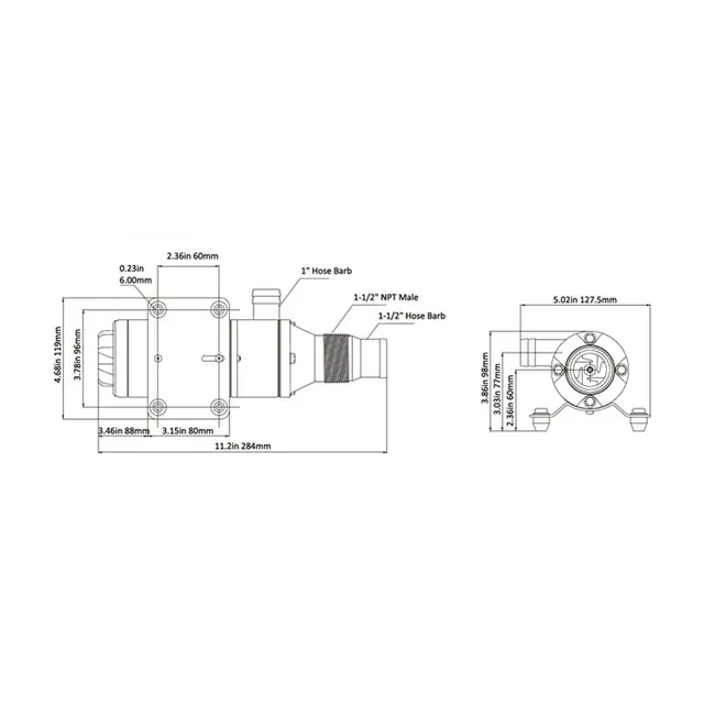 SEAFLO Septik kvernepumpe, 01 Serie 45L pr.min - 12V 