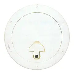 BOMAR Inspeksjonsluke, Hvit &#216;6&quot; (213mm) # 836w - u/hengsel - synlig flens