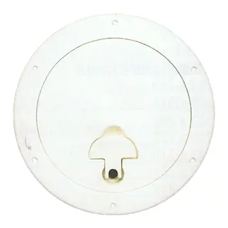 BOMAR Inspeksjonsluke, Hvit &#216;6&quot; (213mm) # 836w - u/hengsel - synlig flens