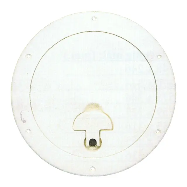 BOMAR Inspeksjonsluke, Hvit Ø6" (213mm) # 836w - u/hengsel - synlig flens 