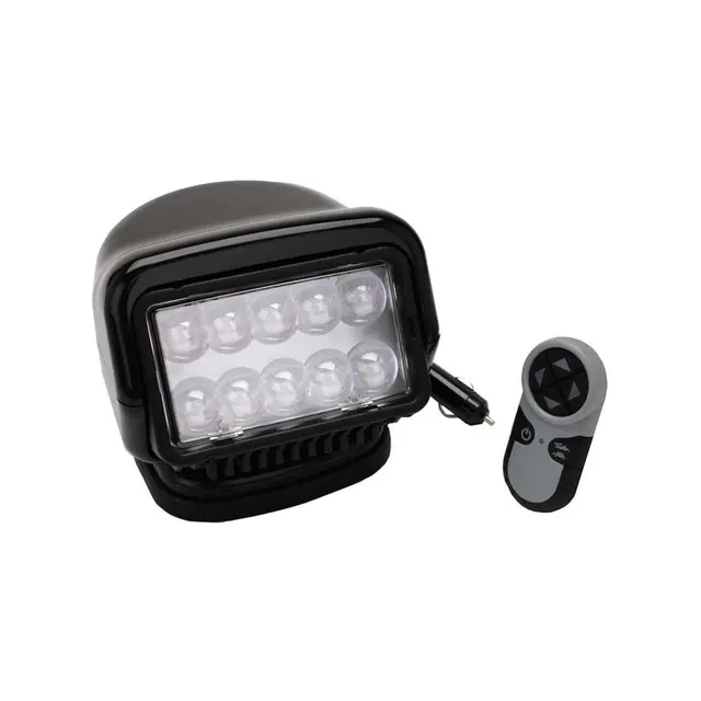 GOLIGHT Lyskaster LED - 24V Sort - Trådløs kontroll 