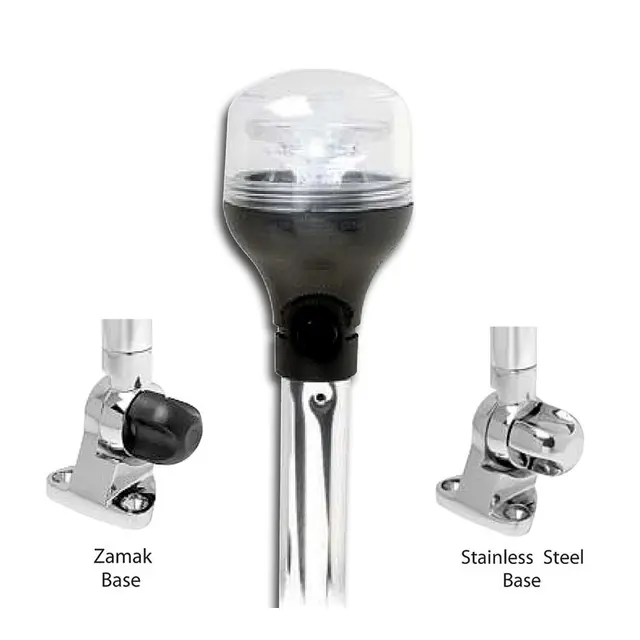 ATTWOOD Lant.mast, LED.nf 101cm 5550-42 360 graders LED lanterne. 1,06 meter 