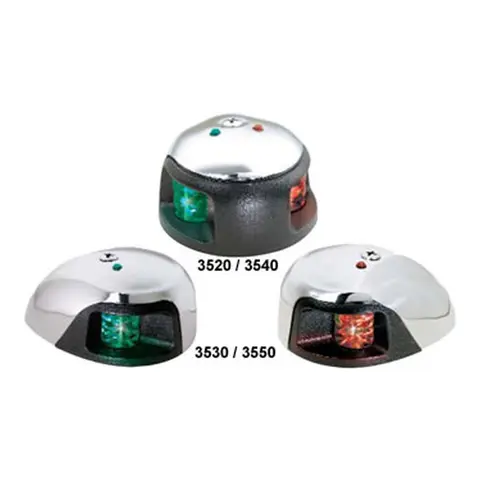 ATTWOOD Sidelanterne. Led, Par 3530R/G klart lys, lite varmegang. 