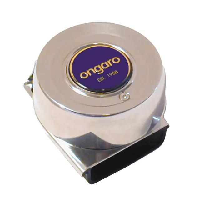 Ongaro Rustfritt mini horn 12V Rustfritt kompakt mini horn 