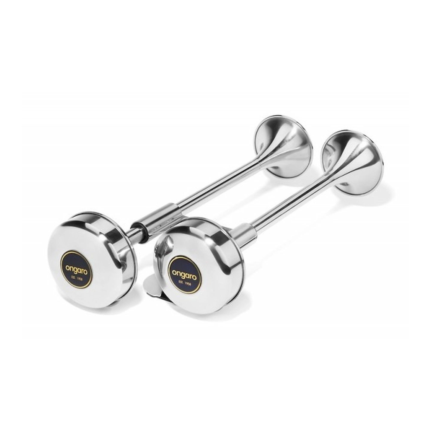 ONGARO Dobbelt trompethorn 12V Kort dobbelt rustfritt trumpet horn.