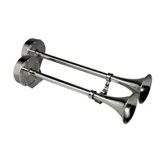 ONGARO dobbelt trompethorn 24V, 12428 dobbelt rustfritt trumpet horn - 125db