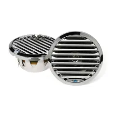 Aquatic h&#248;yttaler 6, 5&quot;, Chrome h&#248;yttalersett med krom grill.