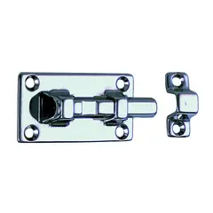 PERKO sk&#229;te 2 5/8&quot;x 1 1/4 (67x 32 mm) forkrommet bronse med messingfj&#230;r