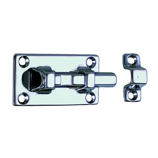 PERKO sk&#229;te 2 5/8&quot;x 1 1/4 (67x 32 mm) forkrommet bronse med messingfj&#230;r