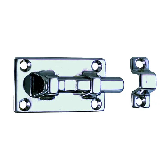 PERKO skåte 2 5/8"x 1 1/4 (67x 32 mm) forkrommet bronse med messingfjær 