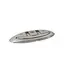 ACCON MARINE nedfellbar puller Rustfri - 114 mm - m/skruehull