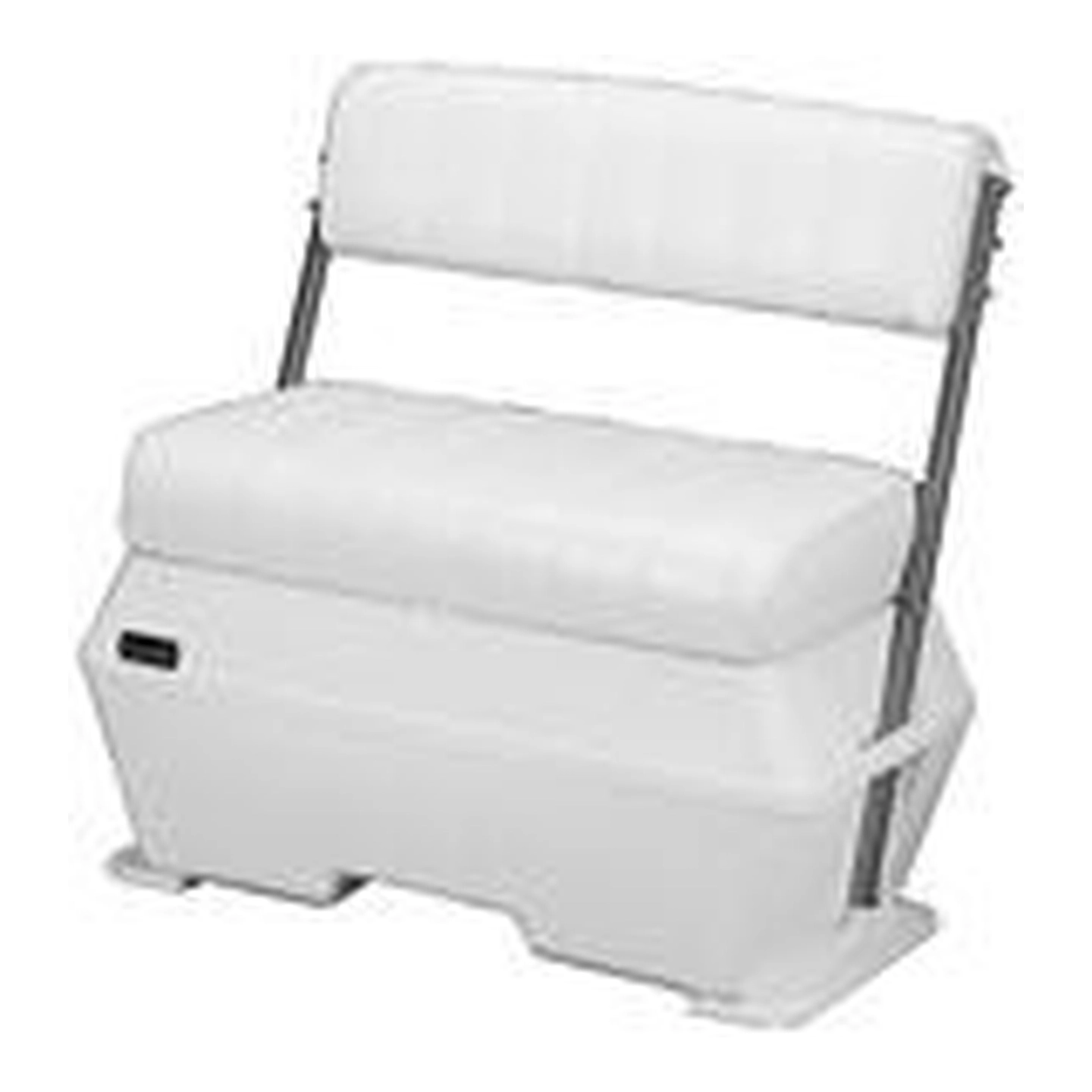 TODD MARINE Sofaboks - Stor - DeLuxe Med hvite vinyl trukket puter/rygg