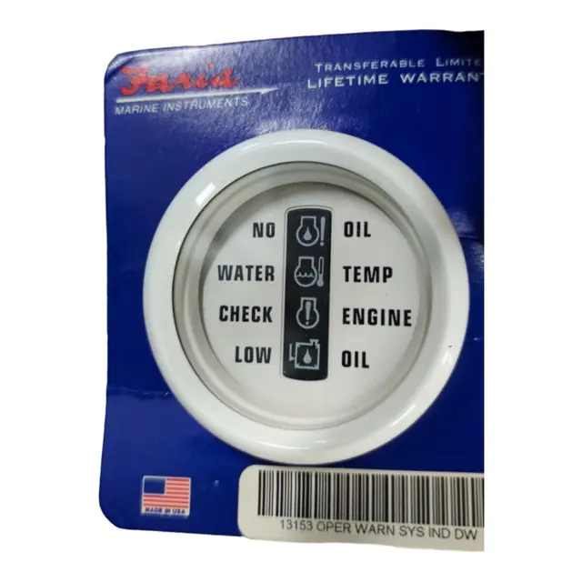 FARIA Motorovervåking System OMC Ø2" - Hvit - OMC Syst.Chk 96-> 