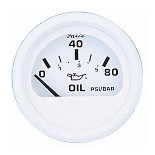 FARIA Oljetrykkm&#229;ler 0-100 PSI &#216;2&quot; - Hvit