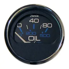 FARIA Oljetrykksm&#229;ler 0-10 BAR &#216;2&quot; - Sort bl.ring